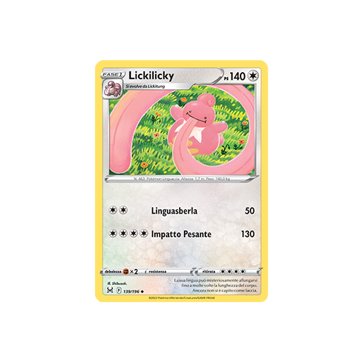 Lickilicky 139/196 | Cloclorinda.it