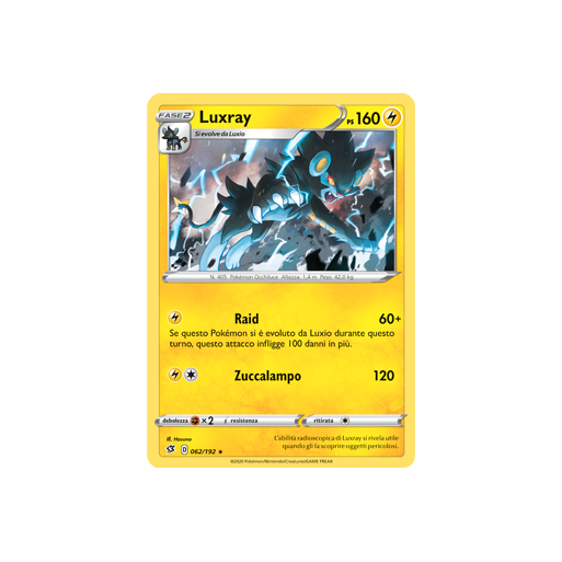 Luxray 062/192 | Cloclorinda.it