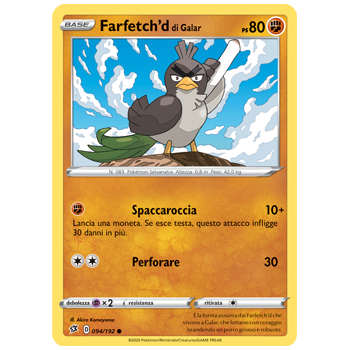 Farfetch'd di Galar 094/192 | Cloclorinda.it