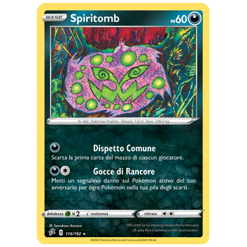 Spiritomb 116/192 | Cloclorinda.it