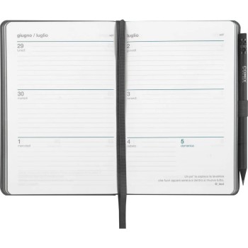 Agenda 12 Mesi 2026 Medium Settimanale - Agende COMIX Nero | Cloclorinda.it