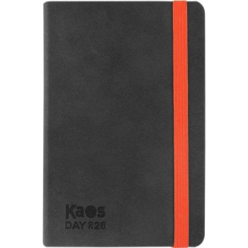 Agenda 12 Mesi 2026 Mini Giornaliera - Kaos Nero/Arancione | Cloclorinda.it
