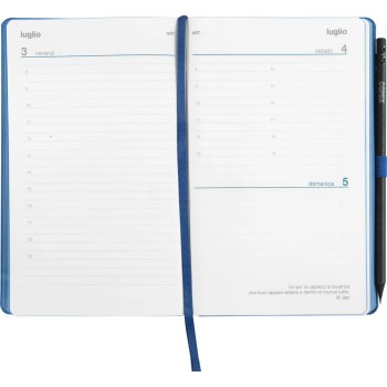 Agenda 12 Mesi 2026 Large Giornaliera - Agende COMIX Blu | Cloclorinda.it
