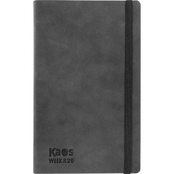 Agenda 12 Mesi 2026 Large Settimanale - Kaos Nero | Cloclorinda.it