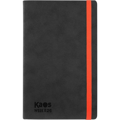 Agenda 12 Mesi 2026 Large Settimanale - Kaos Nero/Arancione | Cloclorinda.it