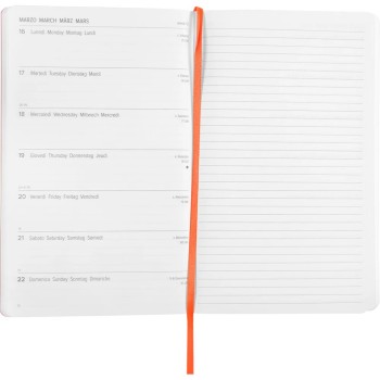 Agenda 12 Mesi 2026 Large Settimanale - Kaos Nero/Arancione | Cloclorinda.it