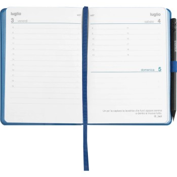 Agenda 12 Mesi 2026 Mini Giornaliera - Agende COMIX Blu | Cloclorinda.it