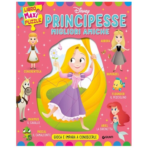 Principesse migliori amiche. Libro Maxi Puzzle Disney. Gioca e impara a conoscerle | Cloclorinda.it