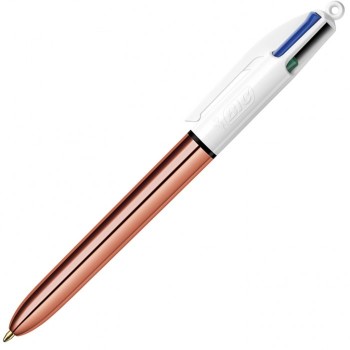 PENNA SFERA 4 COLOURS MEDIUM ROSE GOLD BIC ! Cloclorinda.it