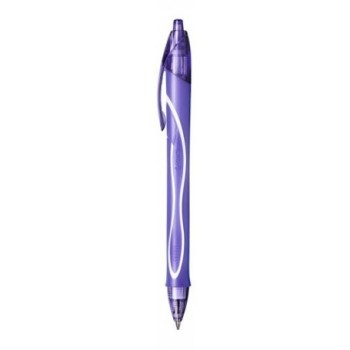 PENNA BIC GELOCITY QUICK-DRY MM.0,7 SCATTO COLORE VIOLETTO | Cloclorinda.it