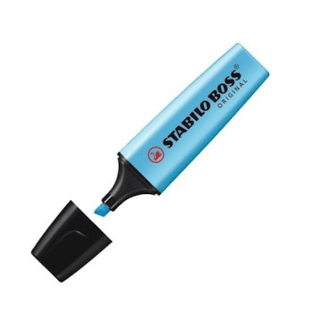 EVIDENZIATORE BOSS ORIGINAL STABILO AZZURRO | Cloclorinda.it