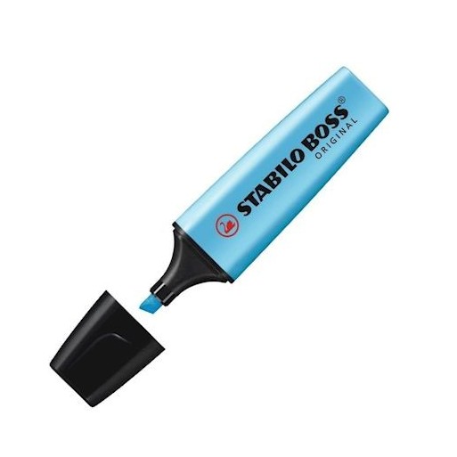 EVIDENZIATORE BOSS ORIGINAL STABILO AZZURRO | Cloclorinda.it