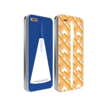 Astuccio in latta con 20 penne sfera bic | Cloclorinda.it