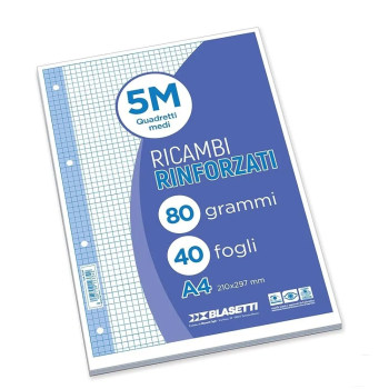 Ricembi A4 5mm 40ff 80gr Bianchi | Cloclorinda.it