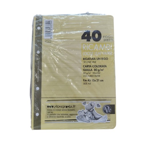 RICAMBI A5 1 RIGO PIGNA GIALLO | Cloclorinda.it