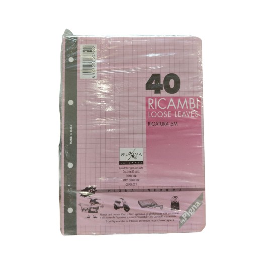 RICAMBI A5 5M PIGNA ROSA | Cloclorinda.it