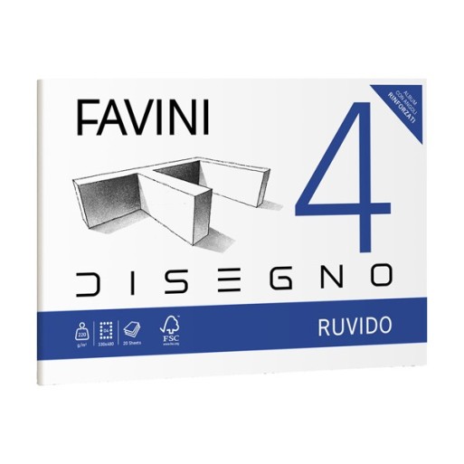 Album Favini 4 - 33 x 48 - ruvido - Favini | Cloclorinda.it