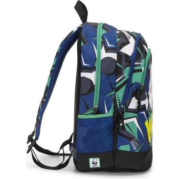 Zaino Organizzato Wwf Verde/blu | Cloclorinda.it