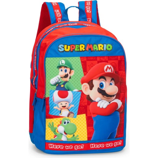 Zaino Organizzato Super Mario Rosso/Blu | Cloclorinda.it