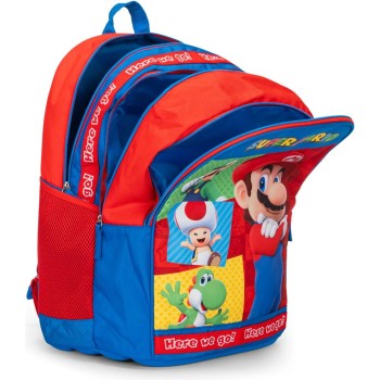 Zaino Organizzato Super Mario Rosso/Blu | Cloclorinda.it