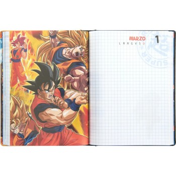 Diario 12 Mesi 2025/26 - Dragon Ball - Giornaliero Non Datato Blu | Cloclorinda.it