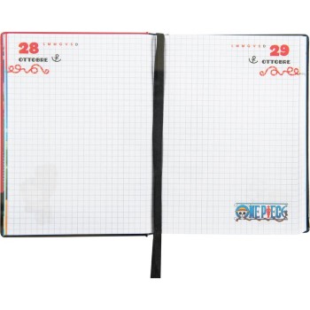 Diario 12 Mesi 2025/26 - One Piece - Giornaliero Non Datato Rosso | Cloclorinda.it