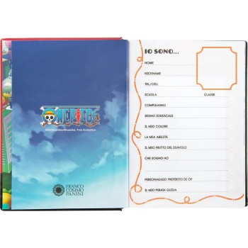 Diario 12 Mesi 2025/26 - One Piece - Giornaliero Non Datato Rosso | Cloclorinda.it