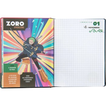 Diario 12 Mesi 2025/26 - One Piece - Giornaliero Non Datato | Cloclorinda.it