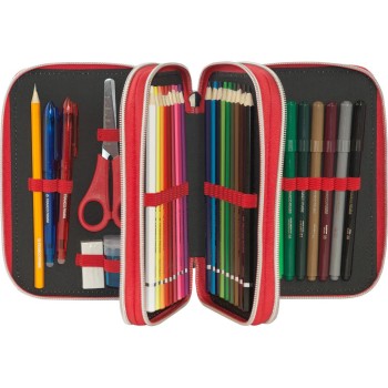 Astuccio 3 Zip One Piece Rosso | Cloclorinda.it