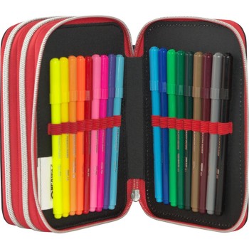 Astuccio 3 Zip One Piece Rosso | Cloclorinda.it