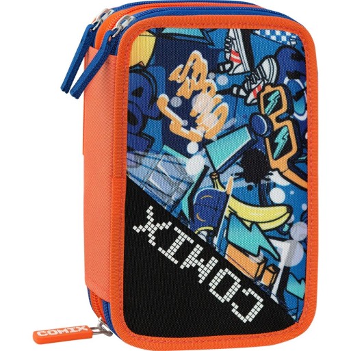 Astuccio 3 Zip COMIX Bright Blu | Cloclorinda.it