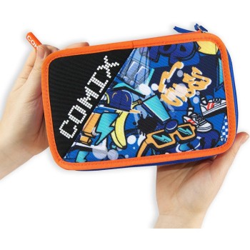 Astuccio 3 Zip COMIX Bright Blu | Cloclorinda.it