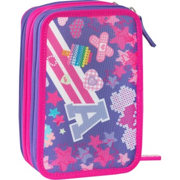 Astuccio 3 Zip COMIX Bright Fucsia | Cloclorinda.it