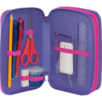 Astuccio 3 Zip COMIX Bright Fucsia | Cloclorinda.it