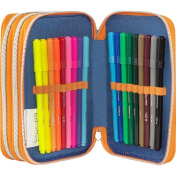 Astuccio 3 Zip Dragon Ball Blu/Arancione | Cloclorinda.it