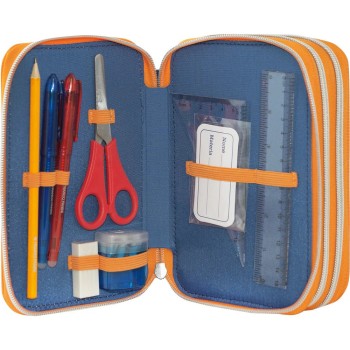 Astuccio 3 Zip Dragon Ball Blu/Arancione | Cloclorinda.it