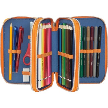 Astuccio 3 Zip Dragon Ball Blu/Arancione | Cloclorinda.it