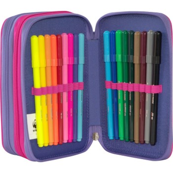 Astuccio 3 Zip Wwf Viola | Cloclorinda.it