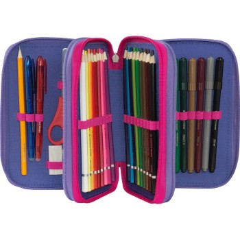 Astuccio 3 Zip Wwf Viola | Cloclorinda.it