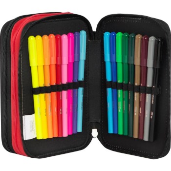 Astuccio 3 Zip COMIX Wave Nero | Cloclorinda.it