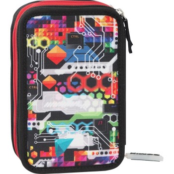 Astuccio 3 Zip COMIX Wave Nero | Cloclorinda.it