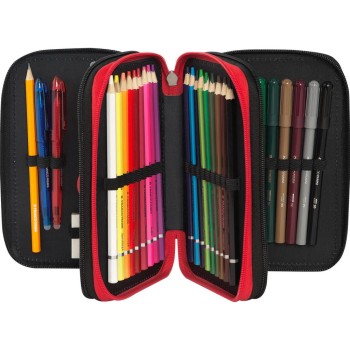 Astuccio 3 Zip COMIX Wave Nero | Cloclorinda.it