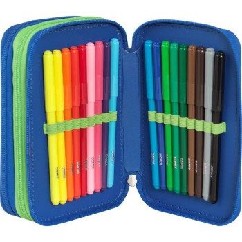 Astuccio 3 Zip COMIX Flash Viola/Azzurro | Cloclorinda.it