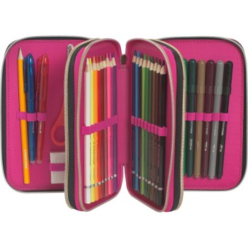 Astuccio 3 Zip Rainbow High Magenta | Cloclorinda.it