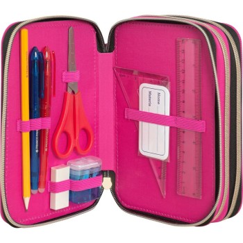 Astuccio 3 Zip Rainbow High Magenta | Cloclorinda.it