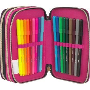 Astuccio 3 Zip Rainbow High Magenta | Cloclorinda.it