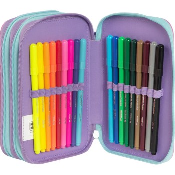 Astuccio 3 Zip Mofumofu Rosa | Cloclorinda.it