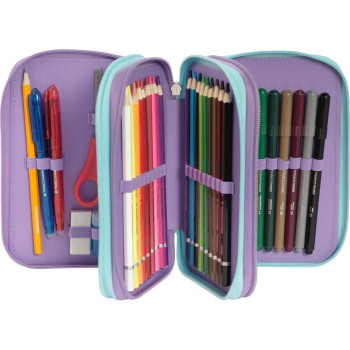 Astuccio 3 Zip Mofumofu Rosa | Cloclorinda.it