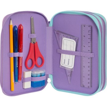 Astuccio 3 Zip Mofumofu Rosa | Cloclorinda.it