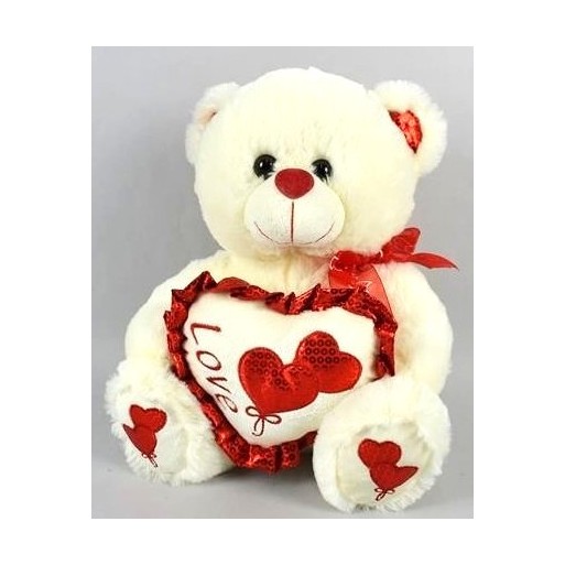DUE ESSE PELUCHE ORSETTO CM 30 CON CUORE | Cloclorinda.it
